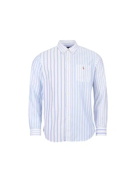 Srajca Polo Ralph Lauren z dolgimi rokavi keper bela