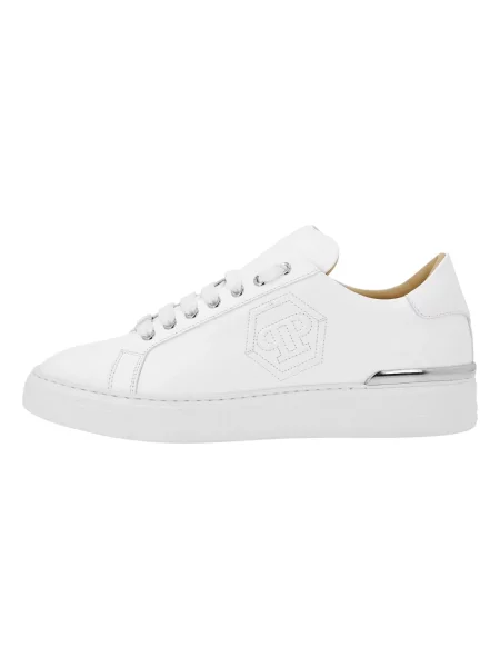 Sneakersy Philipp Plein skórzane białe