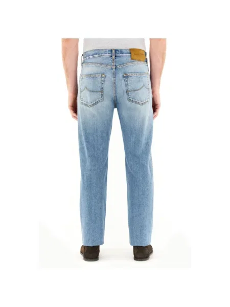 Jeansy straight leg Jacob Cohen niebieskie