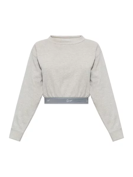 Sweter Kenzo z logo szary