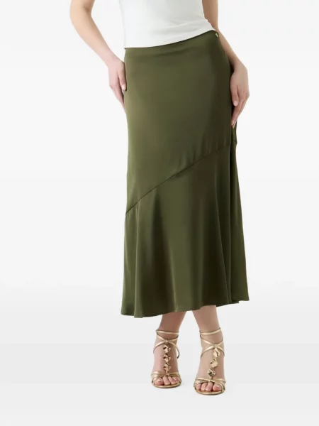 Fustă Guess din satin verde