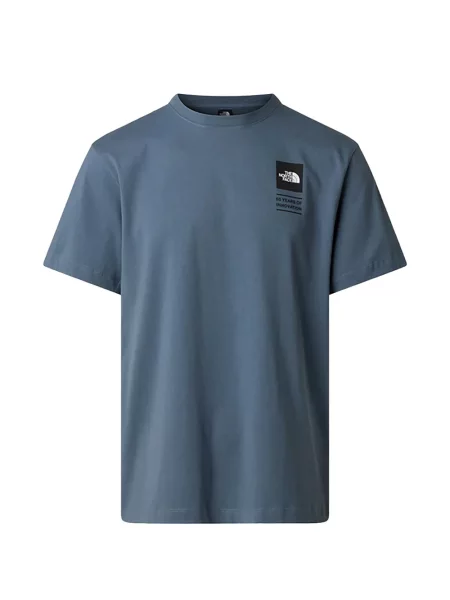 Tricou The North Face cu imagine scurt gri