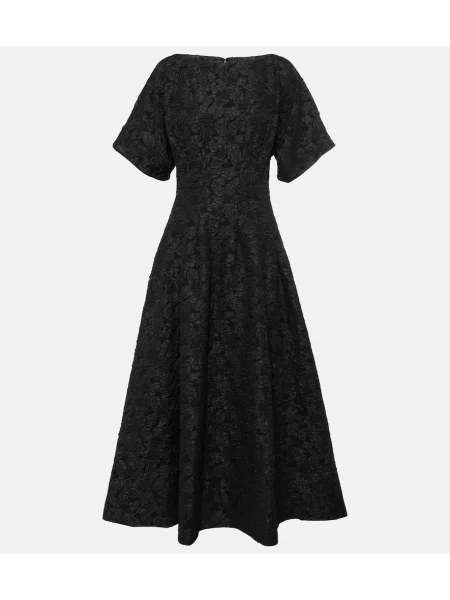 Rochie midi Simkhai din jacard până la genunchi de costum negru