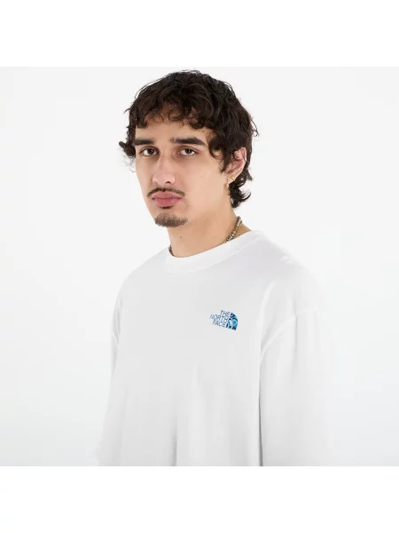 Krátke grafika tričko The North Face s krátkymi rukávmi biela