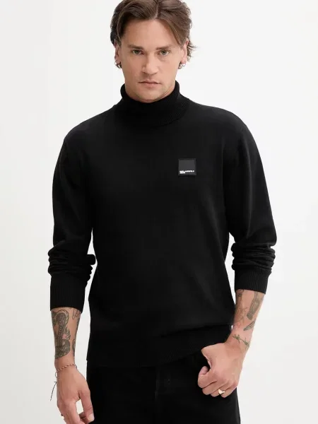 Pulover Karl Lagerfeld Jeans negru