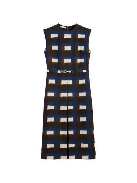 Rochie midi Slowear cu imagine maro