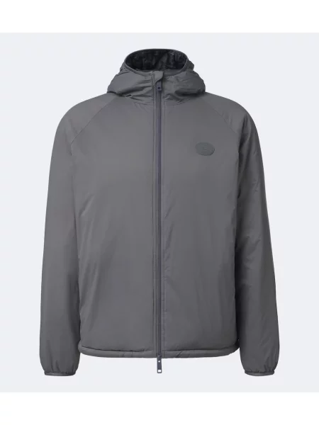 Geacă Burberry cu glugă gri