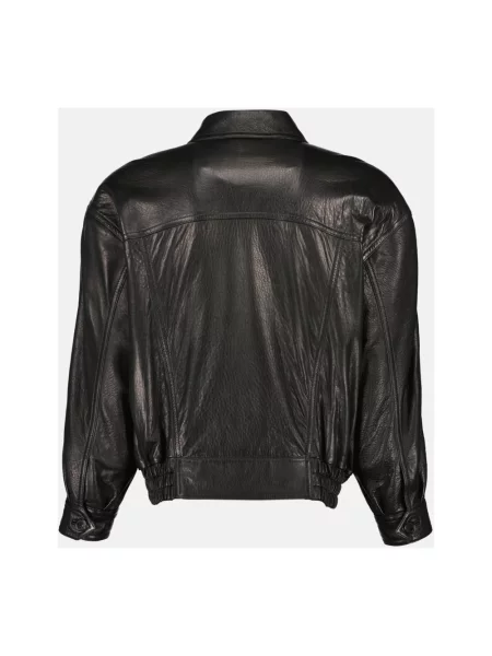 Kurtka skórzana Saint Laurent czarna