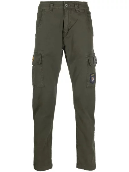 Pantaloni cargo Alpha Industries cu autograf gri