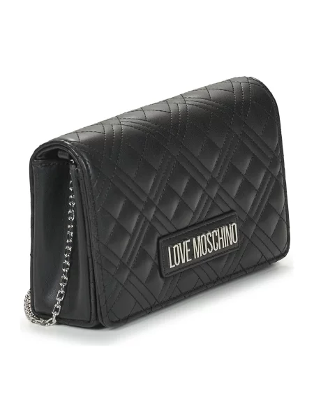 Geanta crossbody Love Moschino din piele negru
