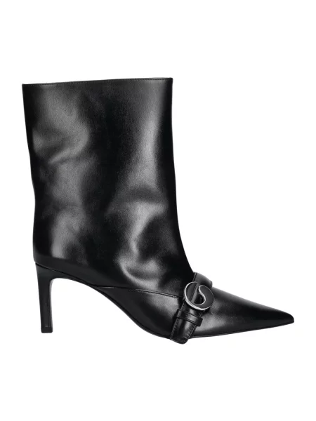 Coperni botki skórzane Ankle Heeled Belt Boots czarne