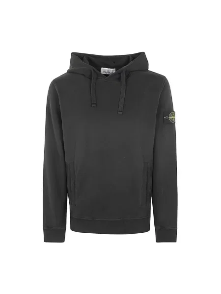 Bluza z kapturem Stone Island z kamieniami czarna