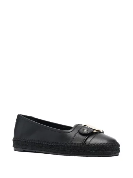 Espadrile Ferragamo cu cataramă negru