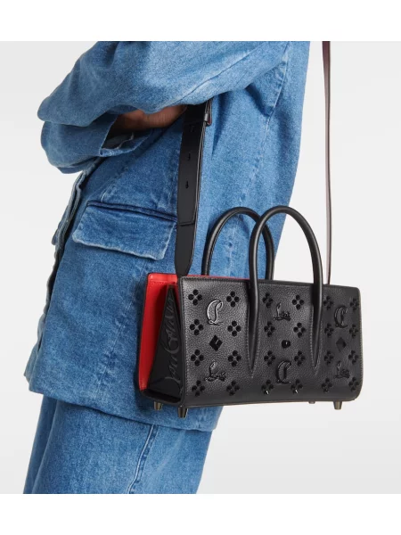 Geanta de piele Christian Louboutin din piele negru