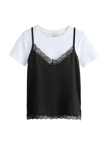 Next Tricou negru alb