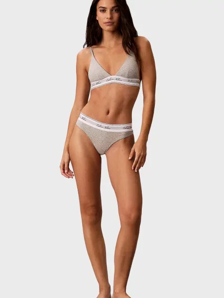 Стринги Calvin Klein серые