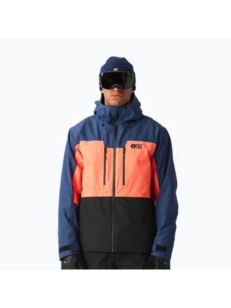 Мъжко скиорско яке Picture Object pariot blue neon flare синьо