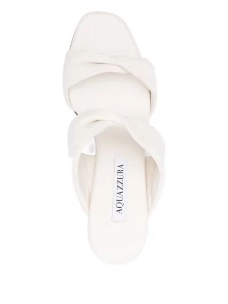 Sandale Aquazzura din piele alb
