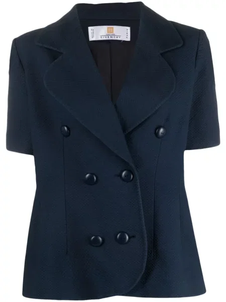 Dvouřadé krátké sako Givenchy Pre-owned modré