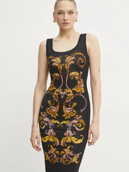 Haljina Versace Jeans Couture mini uska crna