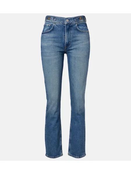 Proste jeansy Citizens Of Humanity z wysoką talią niebieskie