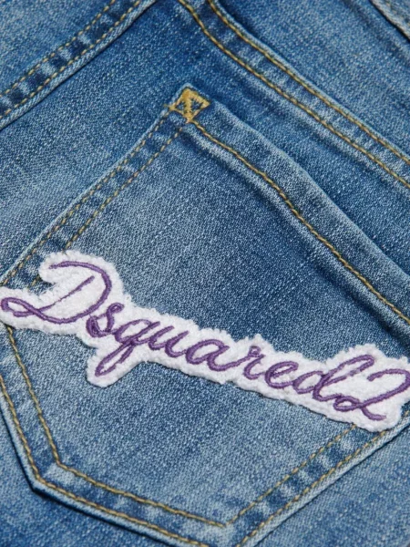 Spódnica jeansowa dziecięca Dsquared2 niebieska