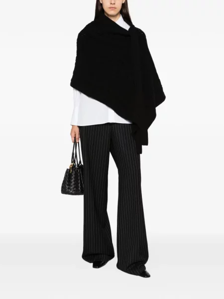 Geacă Ermanno Scervino tricotate asimetrică negru