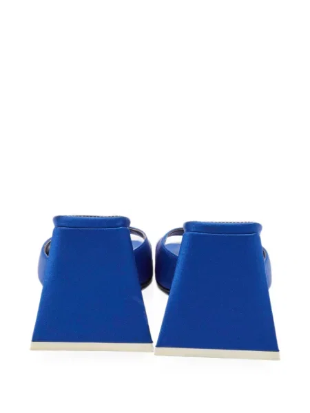 Sandale The Attico din satin albastru