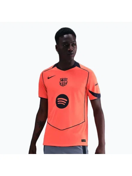 Мъжка футболна тениска Nike FC Barcelona Stadium Third bright mango/midnight navy/midnight navy оранжево