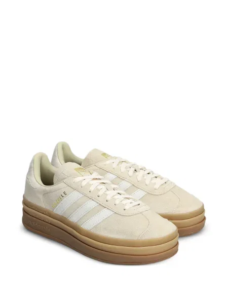 Ριγέ sneakers Adidas Gazelle με πλατφόρμα μωβ