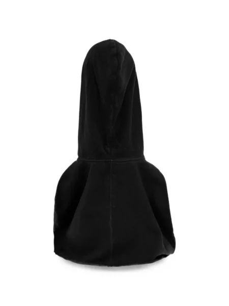 Căciulă Rick Owens Drkshdw cu glugă cu cordon negru