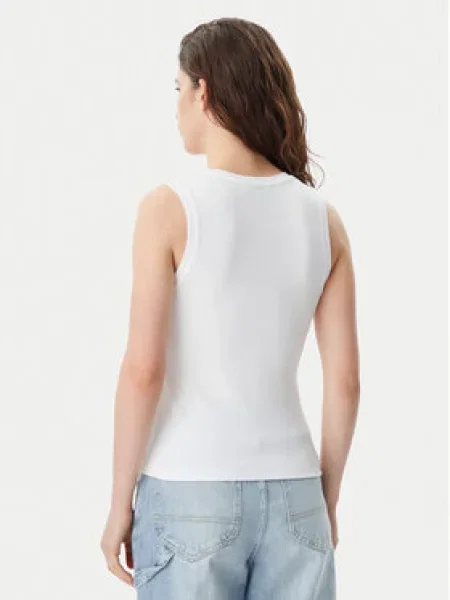 Tommy Jeans Top Essential Slim Fit bela