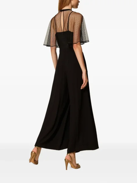 Salopetă Twinset din tul negru