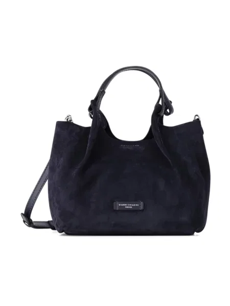 Torebka crossbody Gianni Chiarini skórzana niebieska