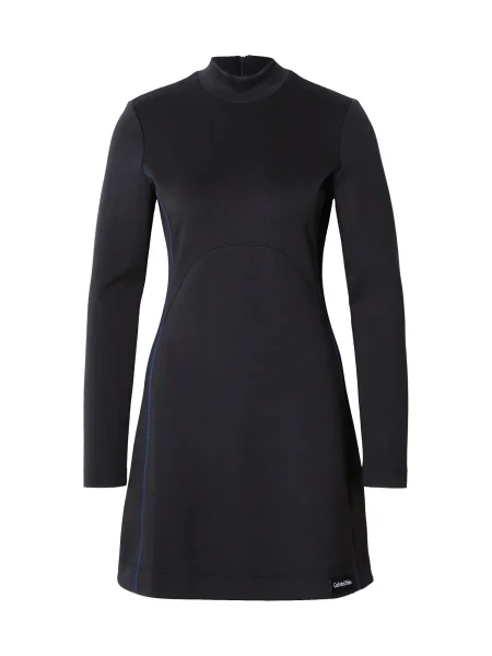 Calvin Klein Jeans Rochie de zi Ls Scuba Fit And Flare negru