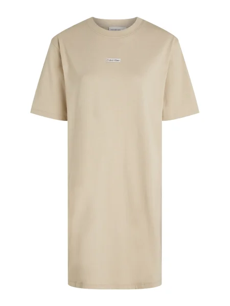 Calvin Klein Jeans Rochie gri taupe / negru / murdar alb