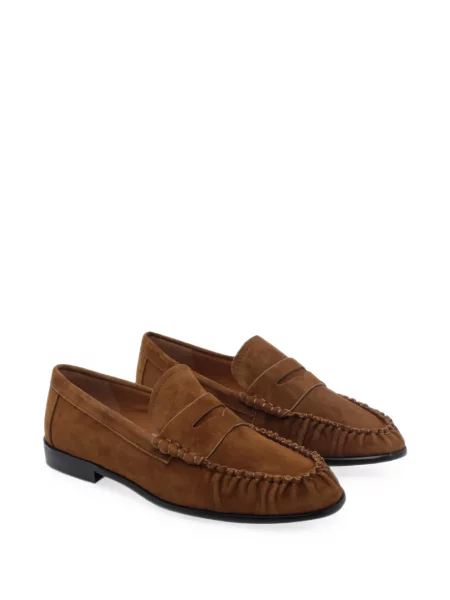 Pantofi loafer ángel Alarcón din piele de căprioară maro