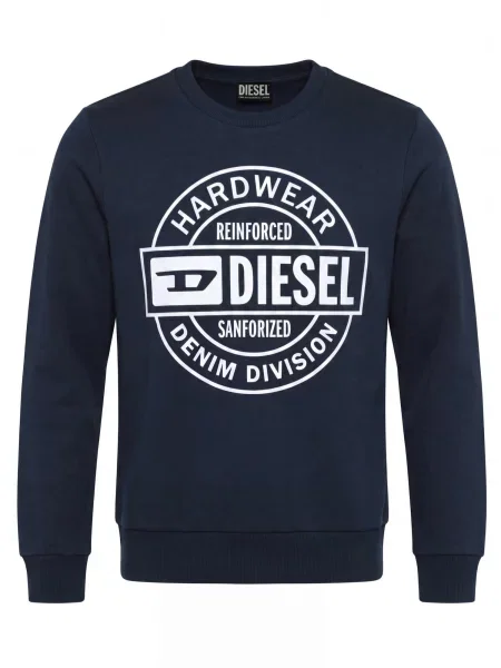 DIESEL Pulover S-GIR bleumarin