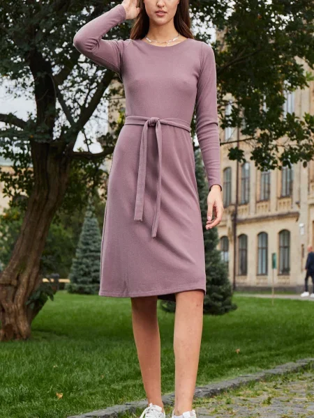 Платье миди Ladylike коричневое