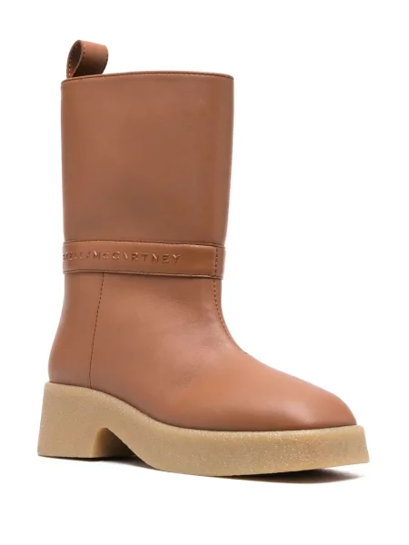 Cizme scurte Stella Mccartney maro