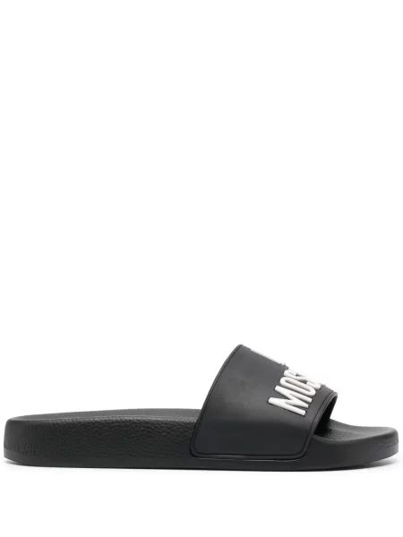Papuci Love Moschino fără toc negru