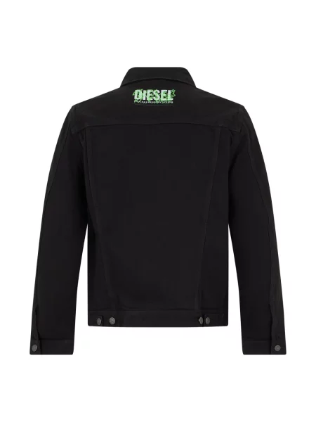 Kurtka jeansowa Diesel czarna
