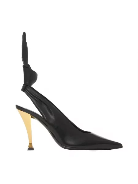 Czółenka Givenchy z otwartą piętą elegancka czarna