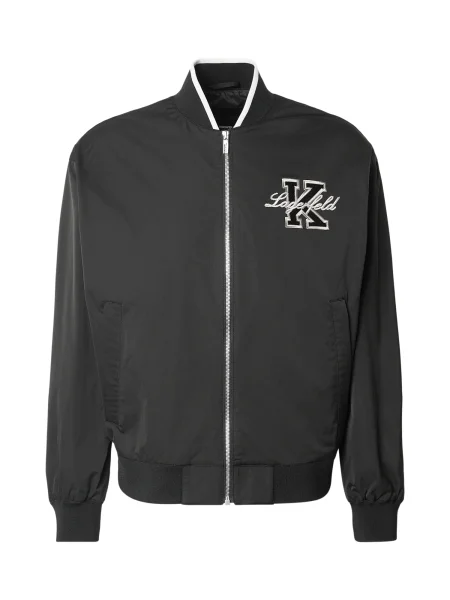 Karl Lagerfeld Prehodna jakna kit / črna bela