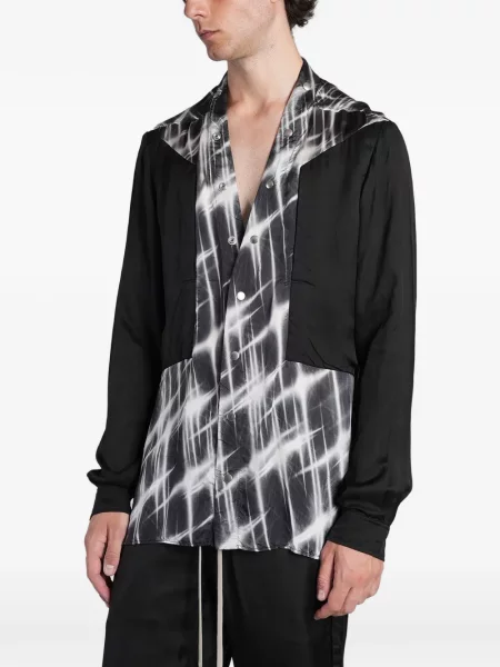 Cămașă Rick Owens cu imagine negru