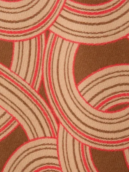 Poncho La Doublej cu franjuri maro