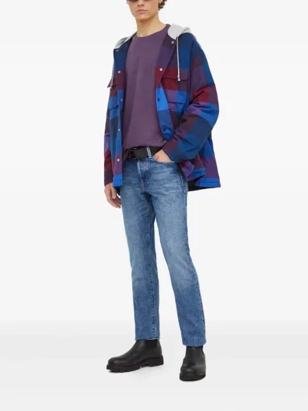 Ретро слаб дънки skinny fit Levi's® с разкъсвания синьо