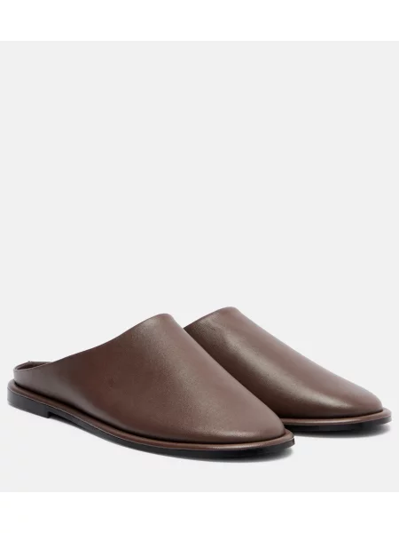 Usnjene mules A.emery rjava