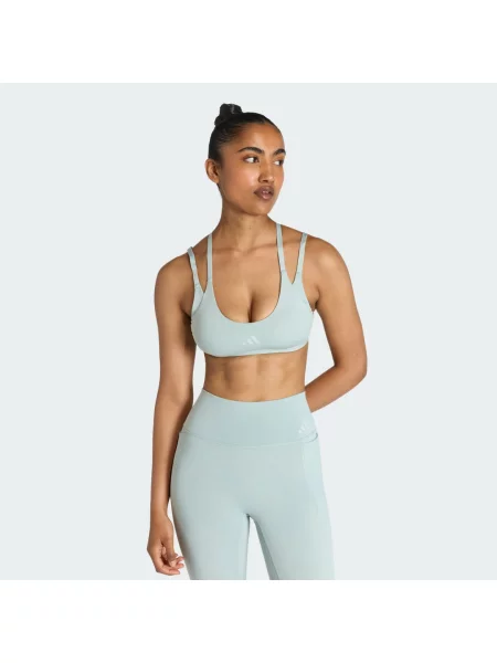 Podprsenka slehkým zpevněním Optime Workout Strappy zelená