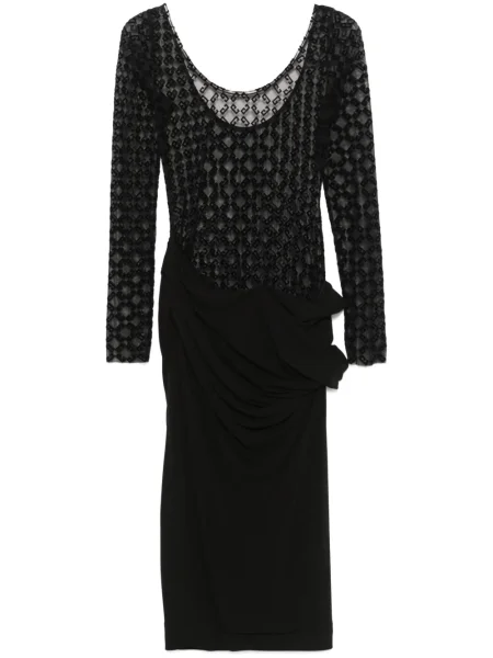 Rochie Givenchy plasă de costum negru